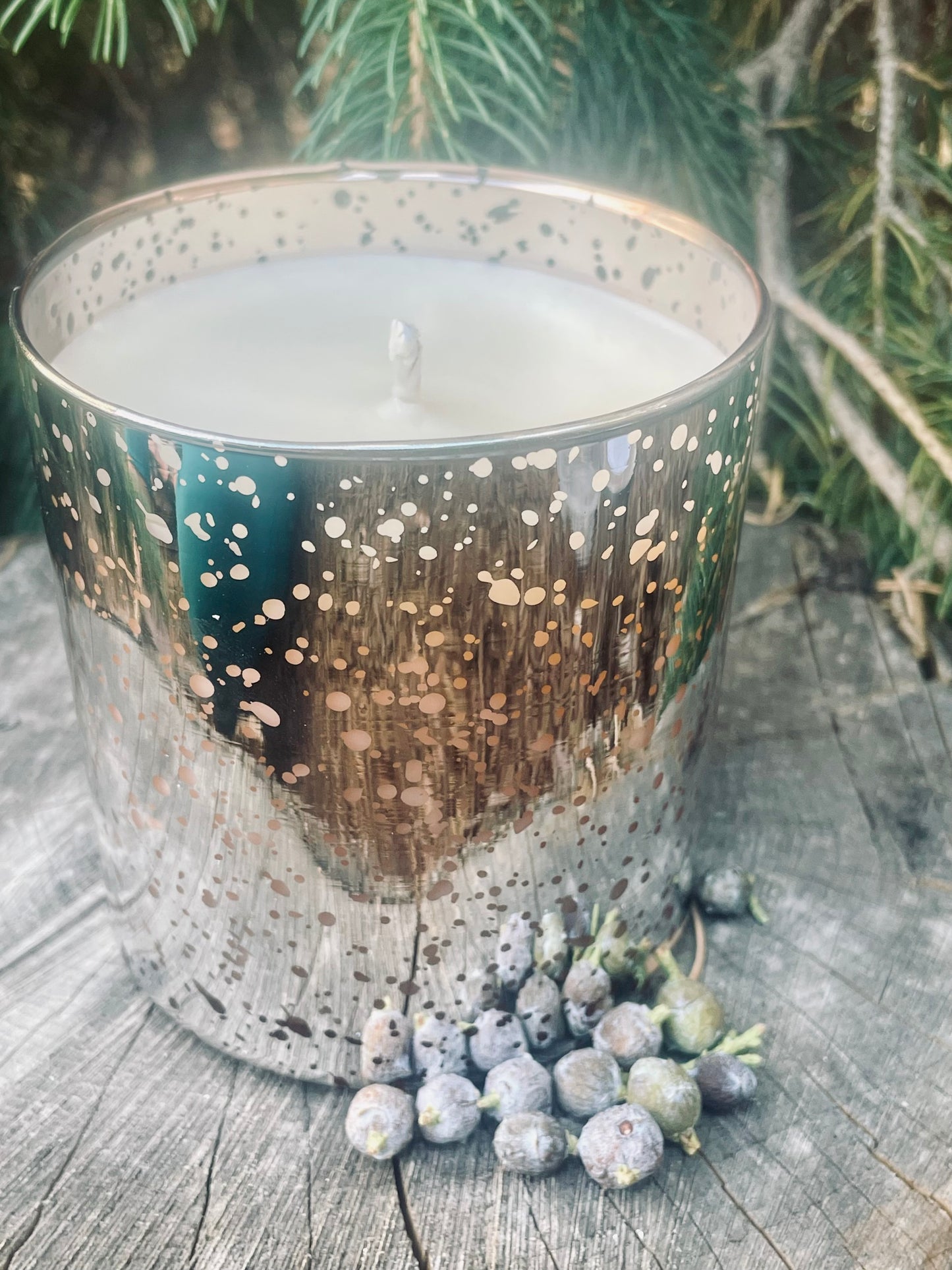 Frosted Juniper Soy Wax Candle