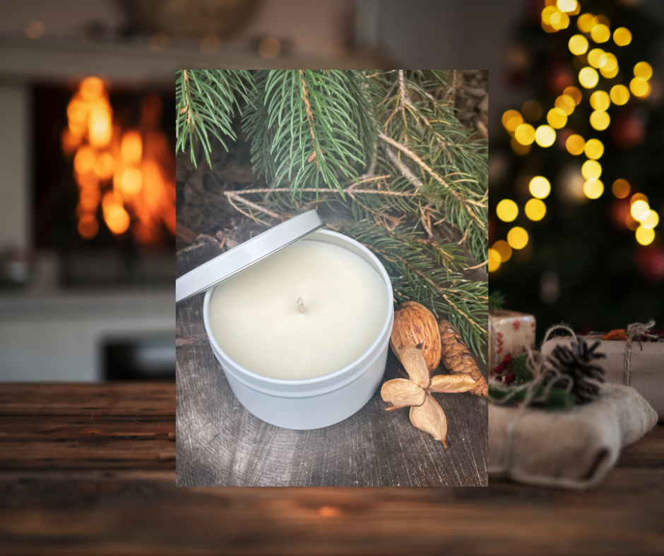 Winter Hearth Soy Wax Candle - Tin